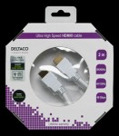 HDMI: Kaapeli Deltaco - 4K/8K Ultra High Speed Valkoinen (2m)
