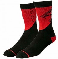Sukat: The Witcher Wild Hunt - Wolf Attack Socks (Black/Red)
