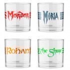 Lasisetti: Lord of The Rings - Mini Glasses (50ml, 4kpl)