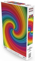Palapeli: Rainbow Swirl Spiral (1000pcs)