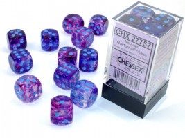 Noppasetti: Chessex Nebula 16mm  Nocturnal/Blue (12)