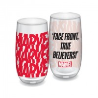 Lasi: Marvel - Face Front True Believers (350ml)