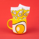 Lahjasetti: Haribo - Fried Egg Mug & Socks (Sukat+Muki)