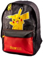 Reppu: Pokemon - Pikachu (20L) (Musta/Punainen)