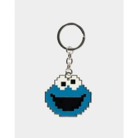Avaimenperä: Sesame Street - Cookie Monster Metal Keychain