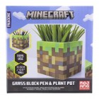 Kynäteline: Minecraft - Grass Block Pen And Plant Pot