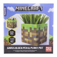 Kynteline: Minecraft - Grass Block Pen And Plant Pot