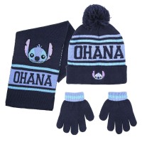 Pipo: Disney Stitch Kids Winter Set Cap Gloves Scarf