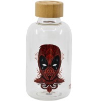 Pullo: Marvel - Deadpool Glass Bottle (620ml)