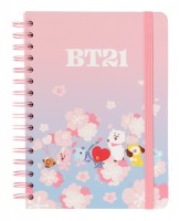 Muistikirja: BT21 Cherry Blossom (A5)