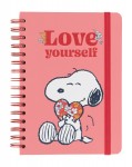 Muistikirja: Snoopy - Love Yourself (A5)