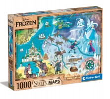 Palapeli: Disney Frozen - Story Maps (1000 Pieces)