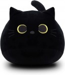 Pehmolelu: Round Black Cat (40cm)
