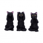 Nemesis Now: Three Wise Felines (8.5cm)