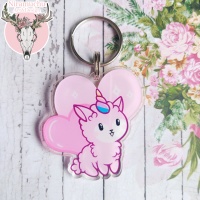 Avaimenper: Alpacorn Charm Heart (5cm) (Niramuchu)