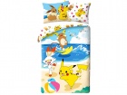 Pussilakanasetti: Pokemon - Pikachu & Friends Beach Single (140x200cm)