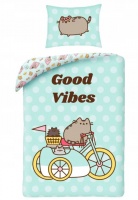 Pussilakanasetti: Pusheen - Good Vibes Single (140x200cm)