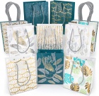 Gift bag: White/Turquoise (Small, 21 x 15 cm) (Various)