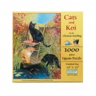 Palapeli: Chrissie Snelling - Cats and Koi  (1000)