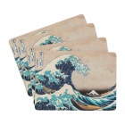 Ruokailualusta: Hokusai Set of 4 Placemats
