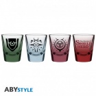 Lasi: The Shield Hero - Symbols Shot Glasses (4kpl)