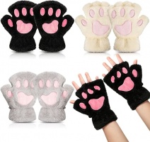 Cat Paw Fingerless Gloves (Random)