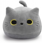 Pehmolelu: Round Grey Cat (40cm)