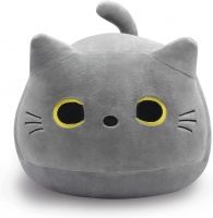 Pehmolelu: Round Grey Cat (40cm)