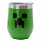 Muki: Minecraft - Stainless Steel Vacuum Insulated Mug With Lid (Green, 340ml)