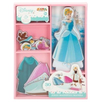 Magneetti: Disney Cinderella - Dresses, Wooden Magnetic Set