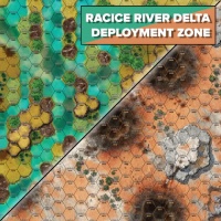 BattleTech: Neoprene Battle Mat - Racice River Delta  & Depl Zone