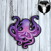 Kaulakoru: Octopus Galaxy Necklace (7.5cm) (Niramuchu)