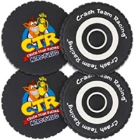 Crash Bandicoot: Crash Team Racing - Tyre Coasters (4 pack)