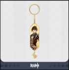 Avaimenperä: Genshin Impact - Zhongli Character Drawing Card Metal Keychain