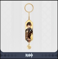 Avaimenper: Genshin Impact - Zhongli Character Drawing Card Metal Keychain