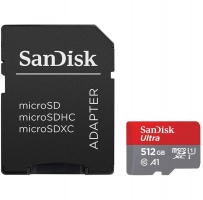 Sandisk: Ultra MicroSDXC UHS-I (512GB) + SD Adapter