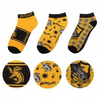 Sukat: Harry Potter - Hufflepuff (nilkka, 3-pack)