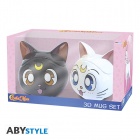 Muki: Sailor Moon - Gift Set 3D Mugs, Luna & Artemis