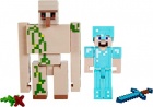 Minecraft: Steve and Iron Golem Figures