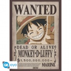 Juliste: One Piece  - Wanted Luffy (52x38cm)