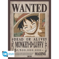 One Piece  - Poster Wanted Luffy (52x38cm)