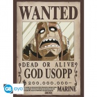 Juliste: One Piece  - Wanted God Usopp (52x38cm)