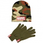 Pipo: Marvel - Men's Core Logo Giftset (Camo) (Beanie & Gloves)