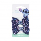 Hair Clips Lilo & Stitch Bow Bloom Blue