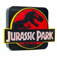Lamppu: Jurassic Park - Logo Lamp (Black BG)