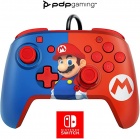 Nintendo Faceoff Dlx+ Audio Wired Controller - Super Mario Edit.