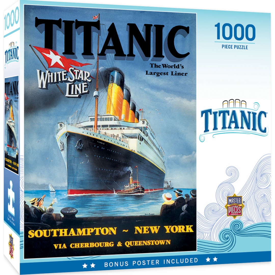 Palapeli: Titanic White Star Line (1000)  - Lautapelit - Puolenkuun  Pelit pelikauppa