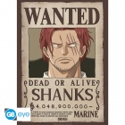 Juliste: One Piece  - Wanted Shanks (52x38cm)
