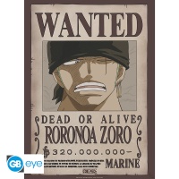 Juliste: One Piece  - Wanted Zoro (52x38cm)