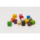 Wooden cube 8mm Gold (25)